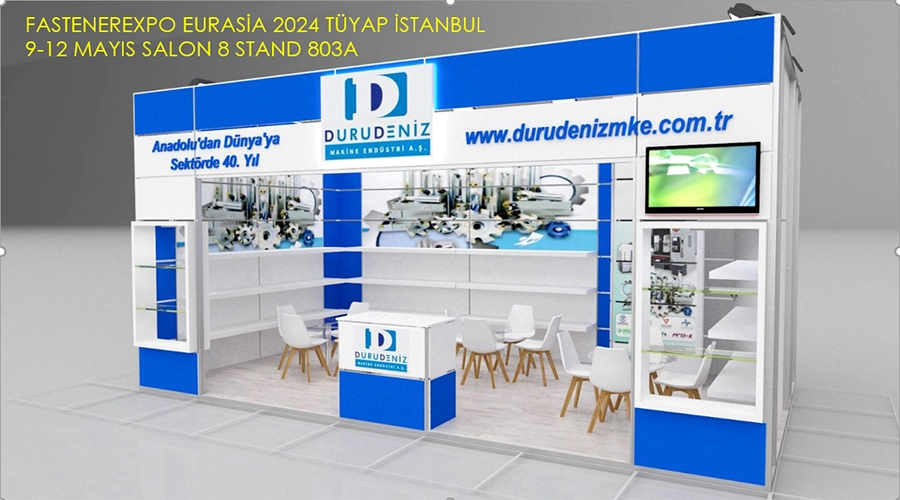 FUAR - FASTENEREXPO HARDWARE EURASİA TÜYAP İSTANBUL 9-12 MAYIS 2024 SALON 8 STAND:803A  STANDIMIZA BEKLERİZ